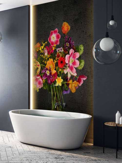 Colourful bouquet of flowers
