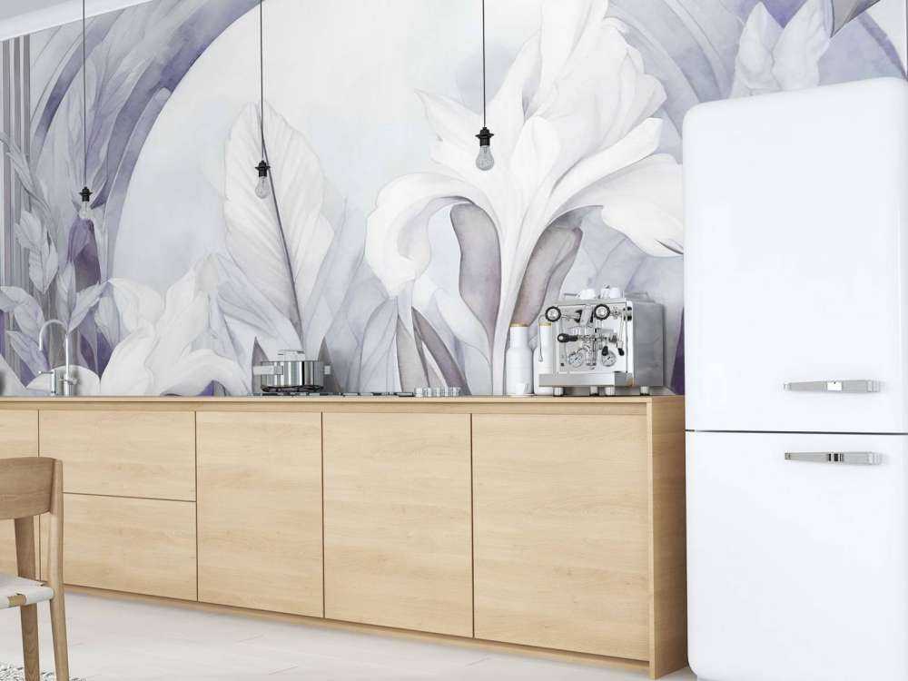 Irises at Sunrise Purple