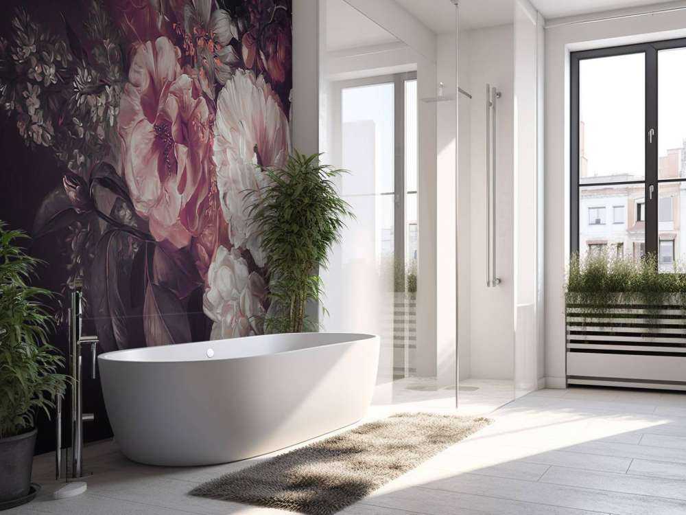 Bouquet with lilac red