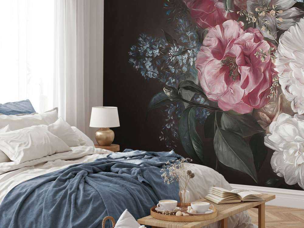 Bouquet with lilac pink