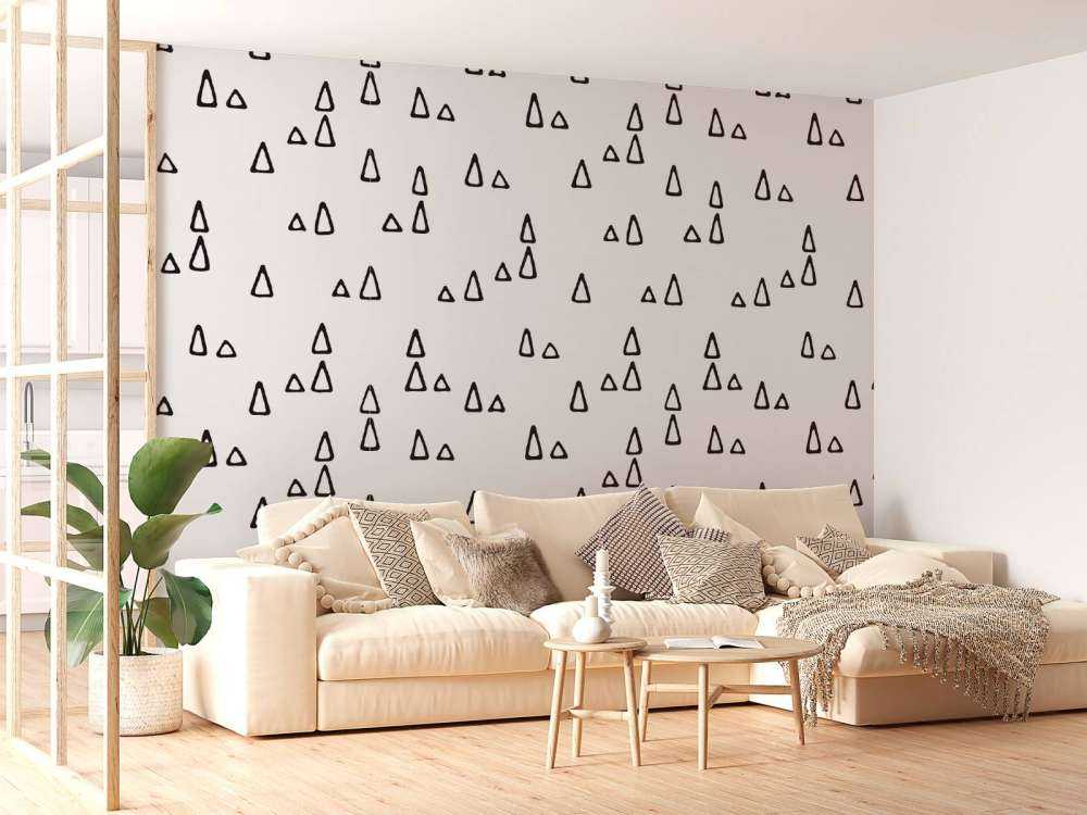 Triangles black and white