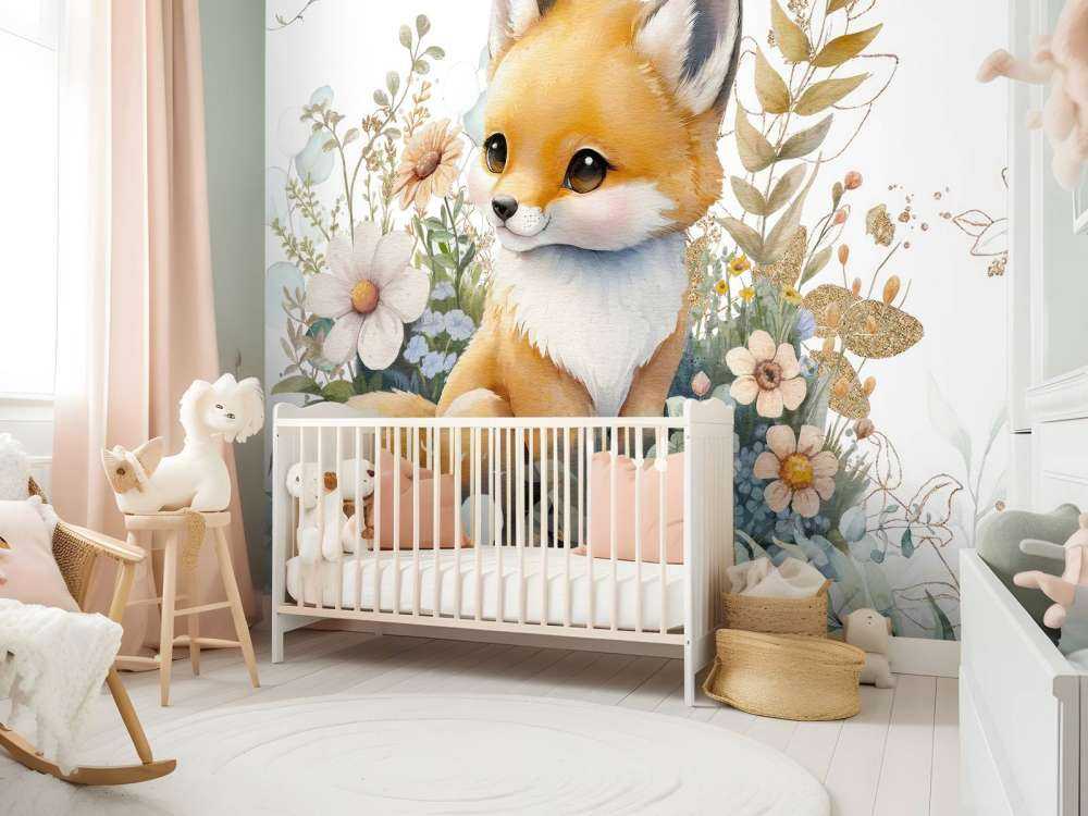 Mint & gold leafed baby cub