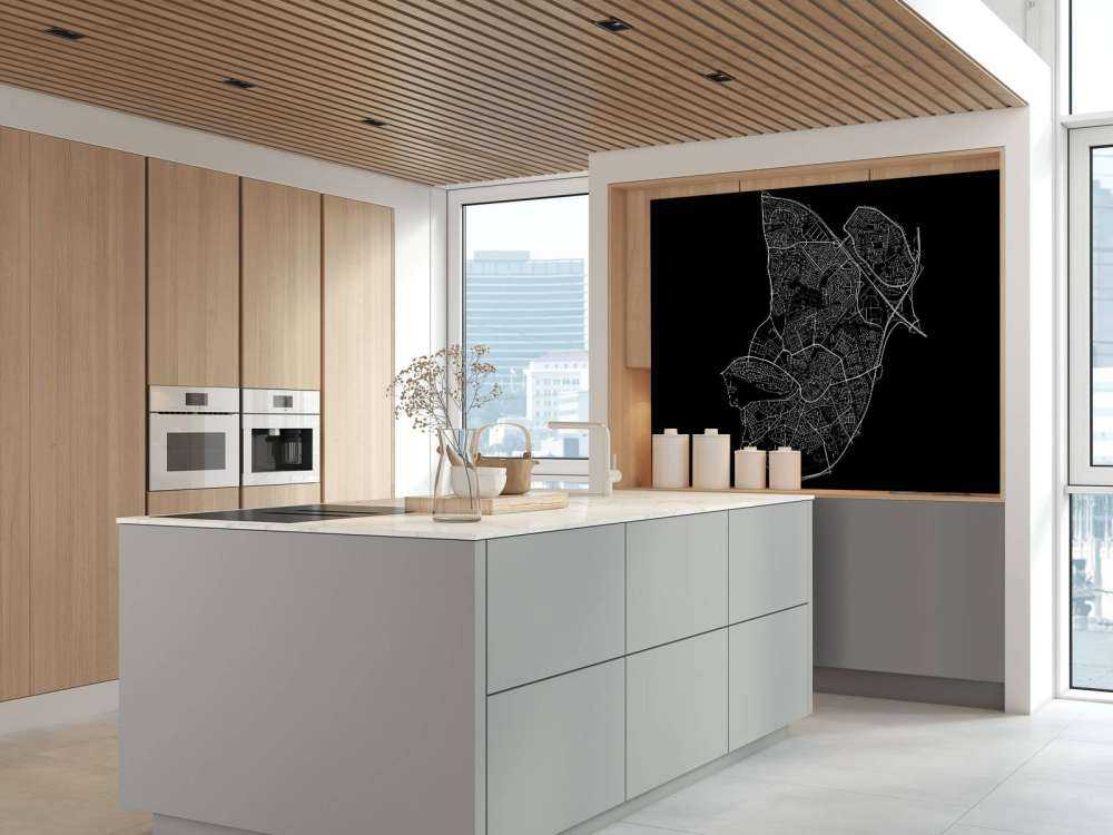 Map of Amersfoort, black