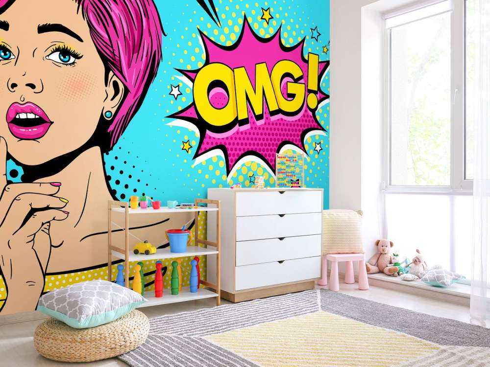 Woman in pop art style