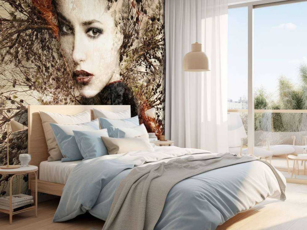 Woman and graceful branches