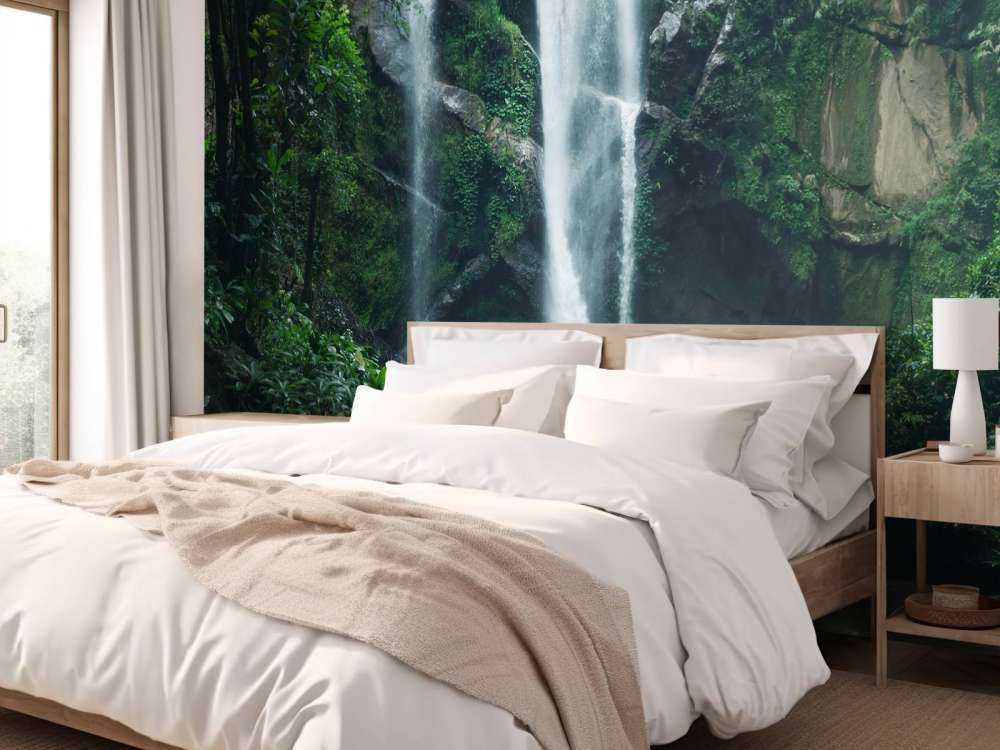 Waterfall in the nature