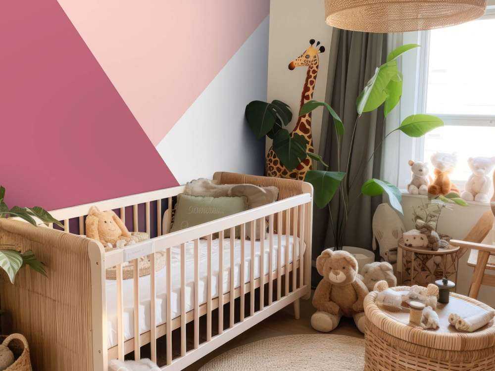 Triangles in pink shades