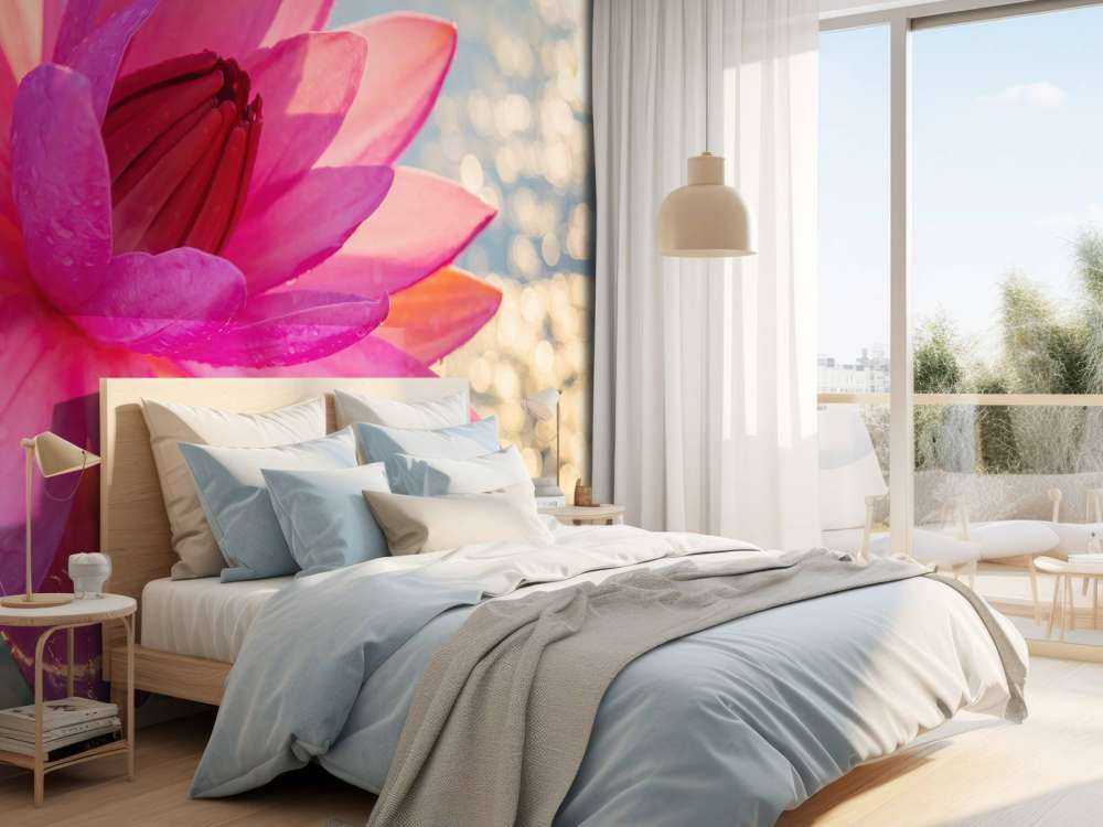 Lotus flower on water