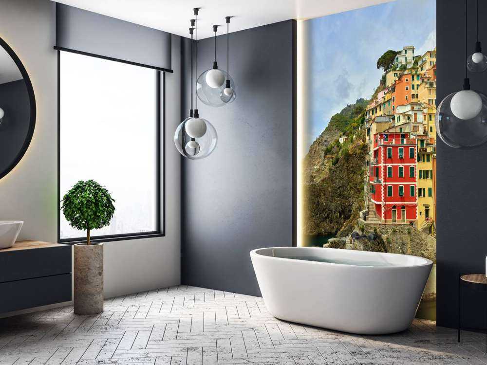 Italian cottages at the coast