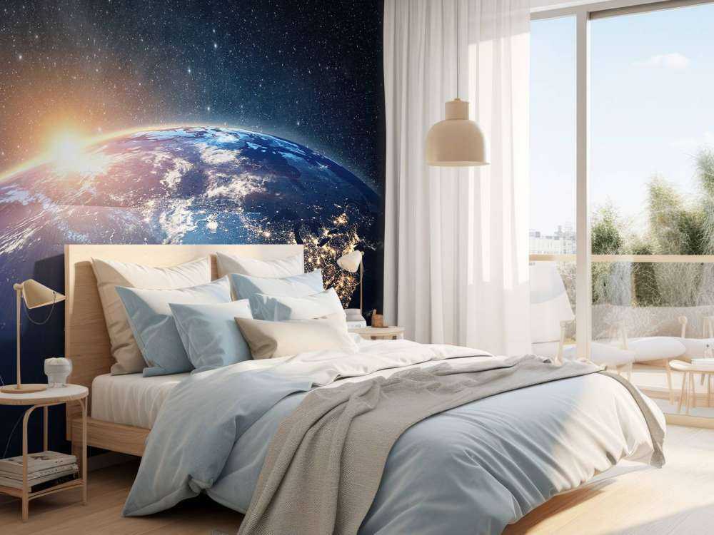 De aarde tijdens de nacht