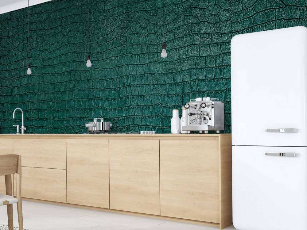 Reptile skin in green