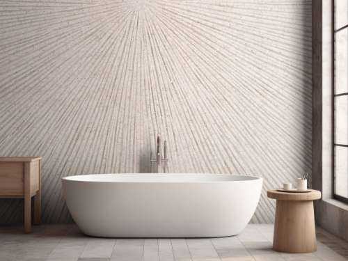 Structure with lines in linen brown