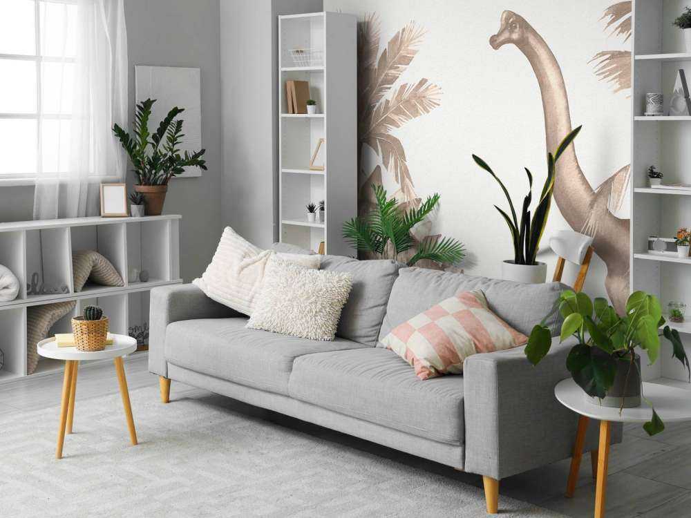Dinosaurs in taupe