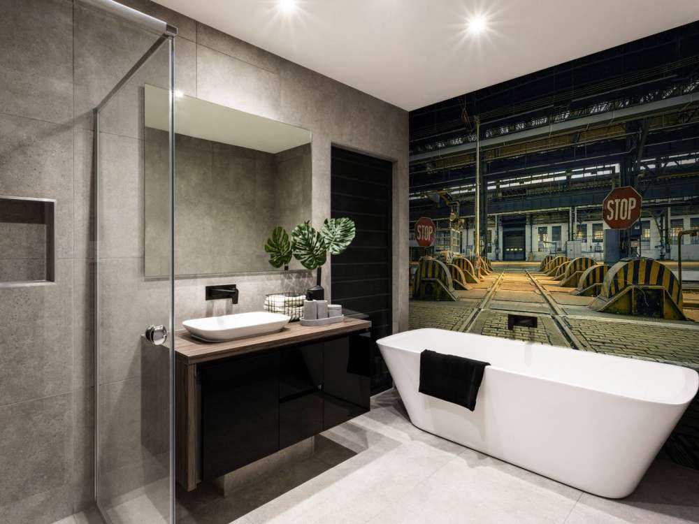 Abandoned industrial hall