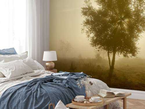 Gold-coloured sunrise