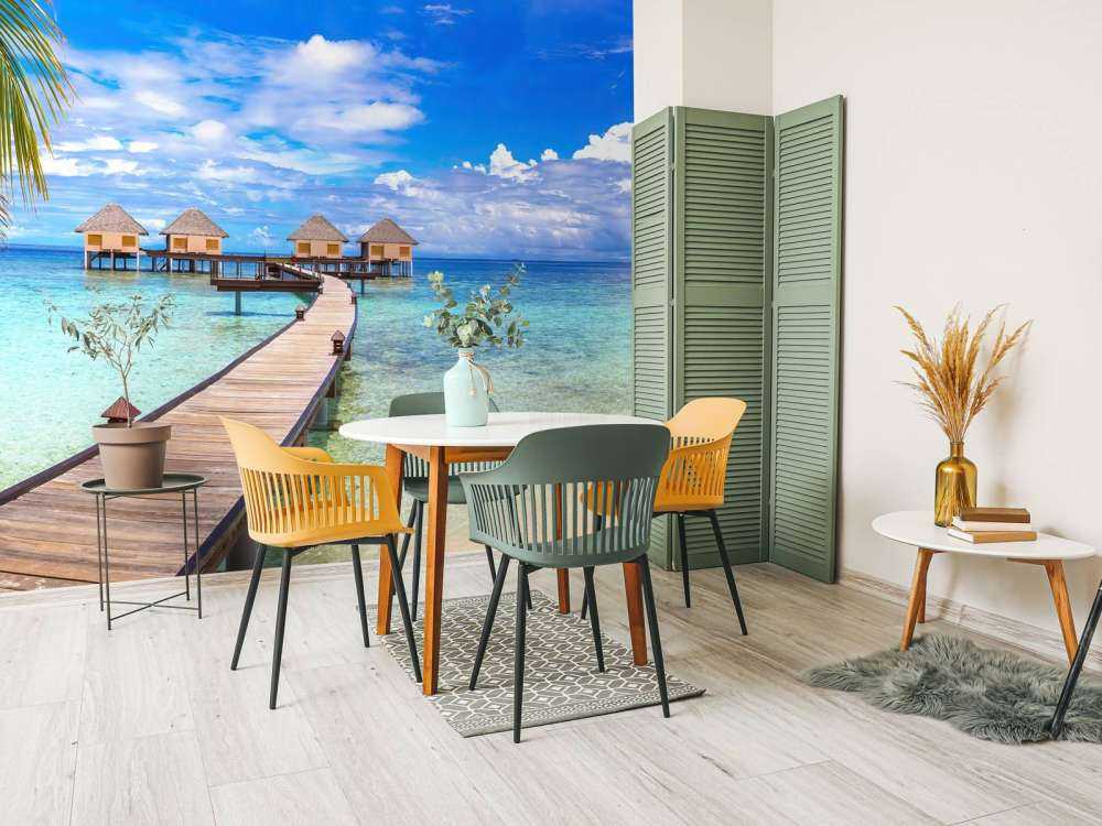 Water villas in the Maldives