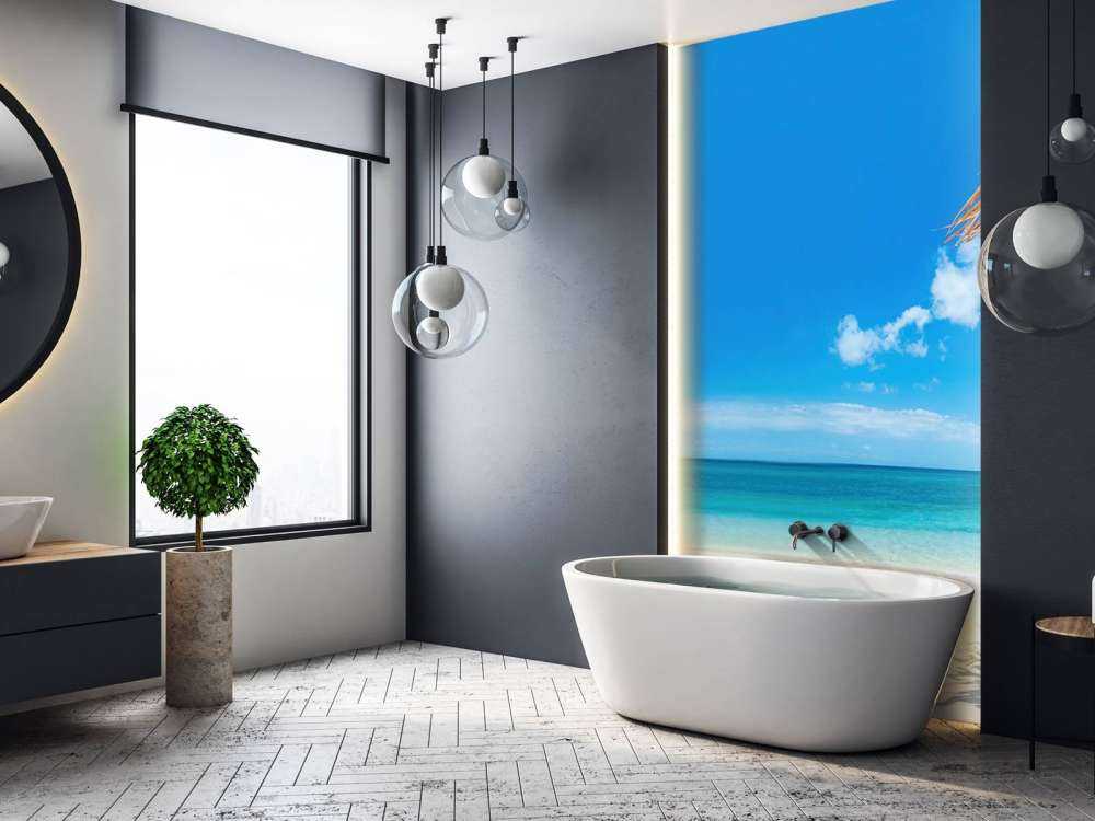 Sun loungers on the beach