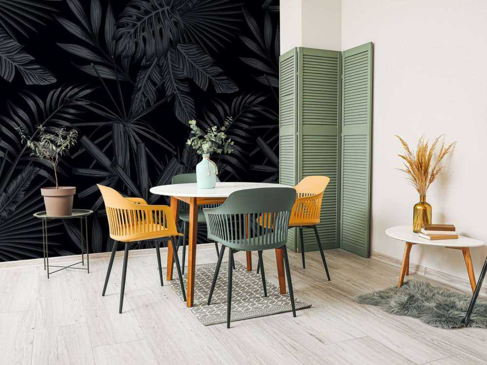 Tropical black leaves