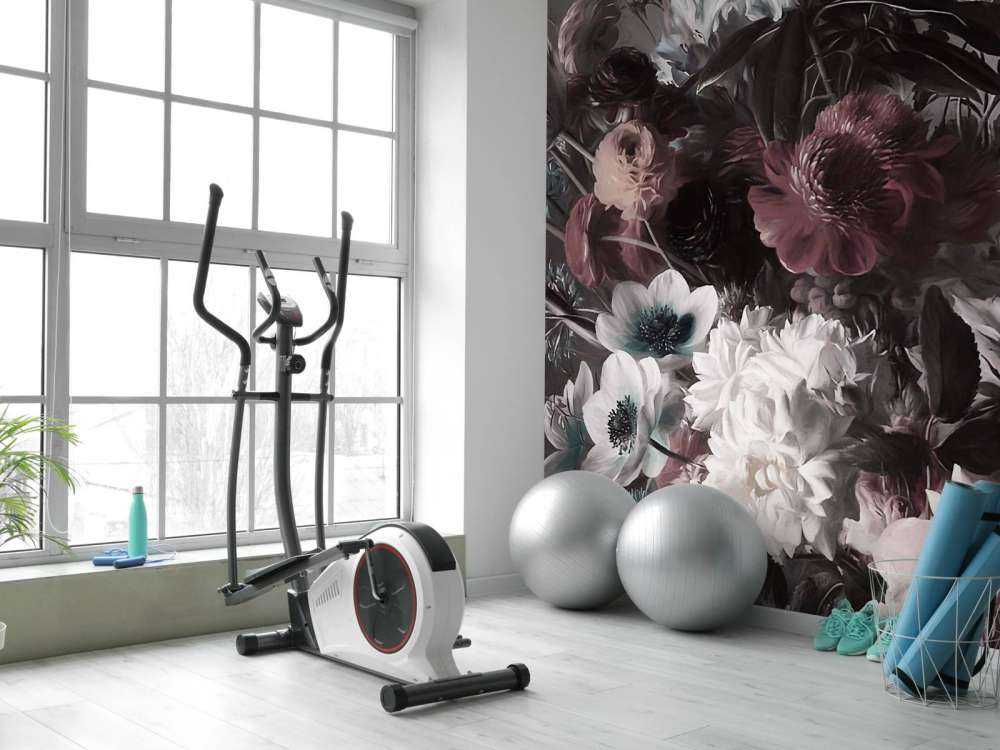 Big bouquet with orange anemones