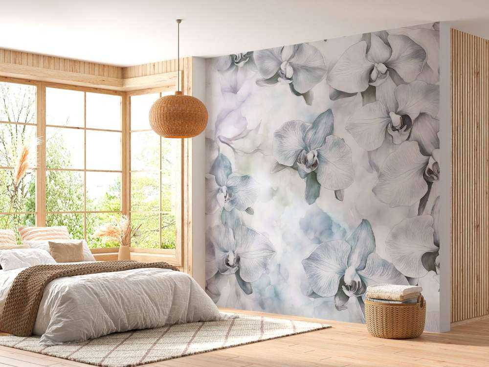 Watercolor orchids melodies