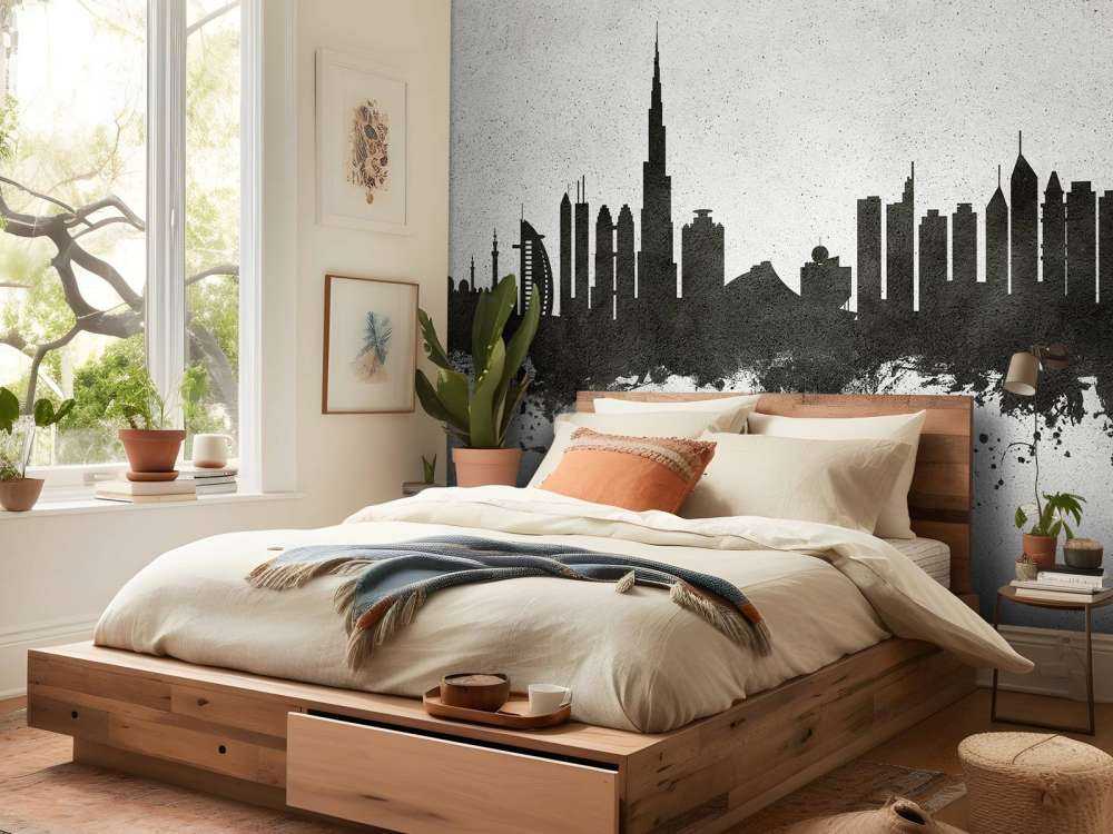 Watercolor skyline, Dubai