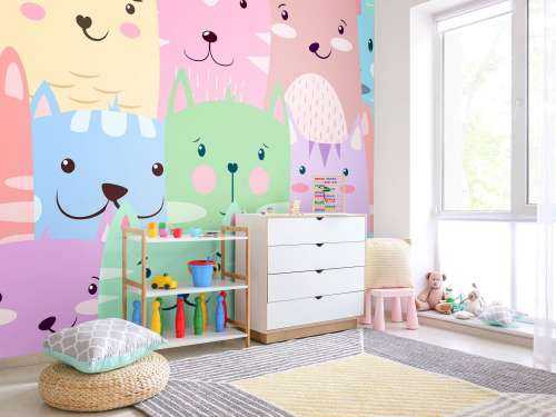 Colorful cats