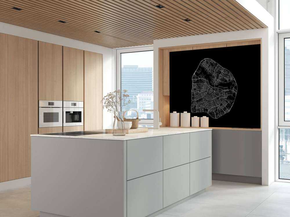 Map of Amsterdam, black