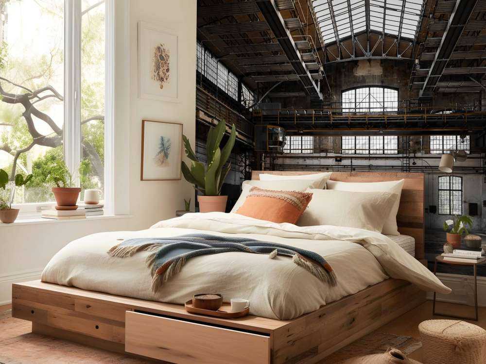 Abandoned industrial hall