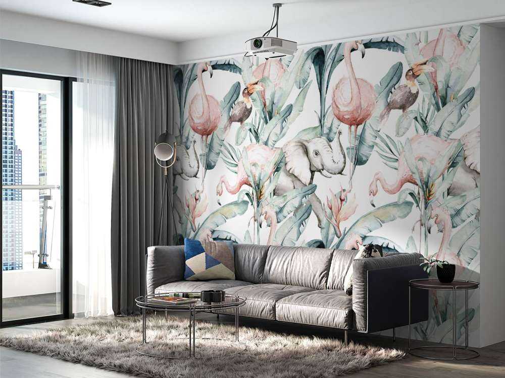 Animals between leaves