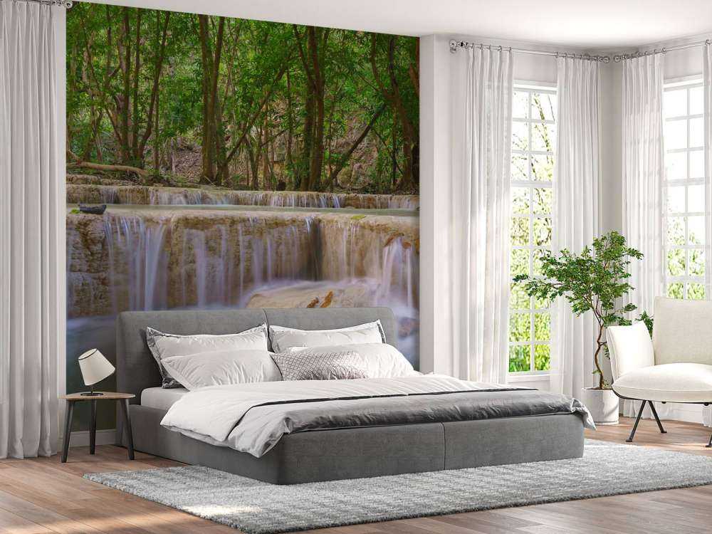 Waterfall in deep rainforest