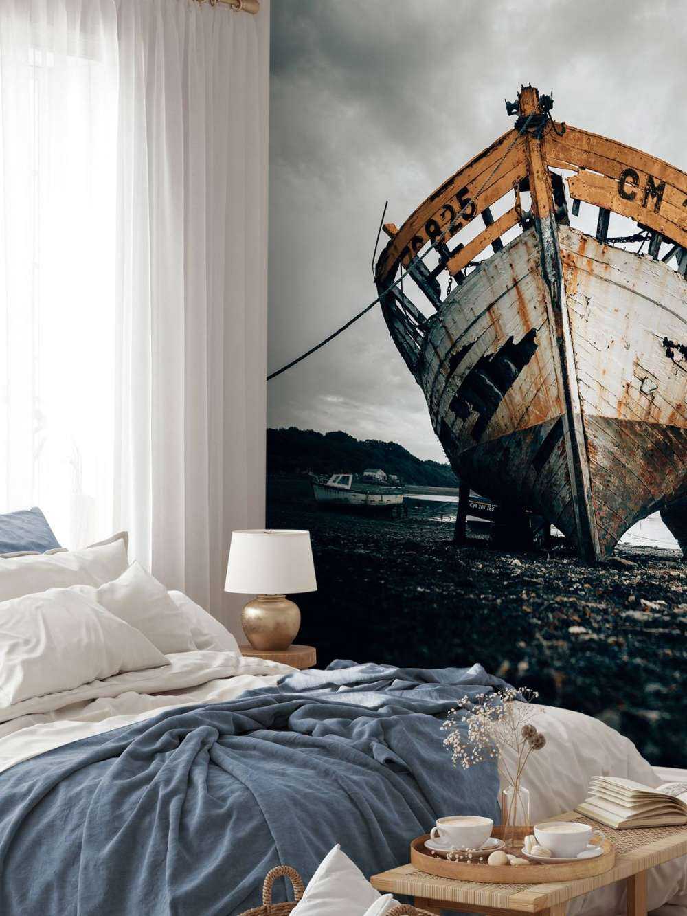 Old rusty ship wreck