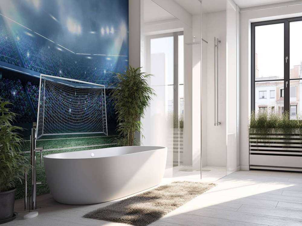 Stadium with goal