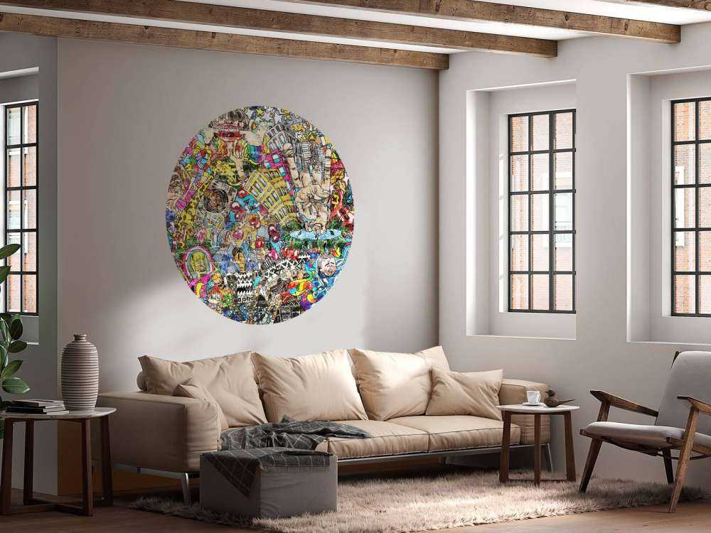 Graffiti hustle and bustle