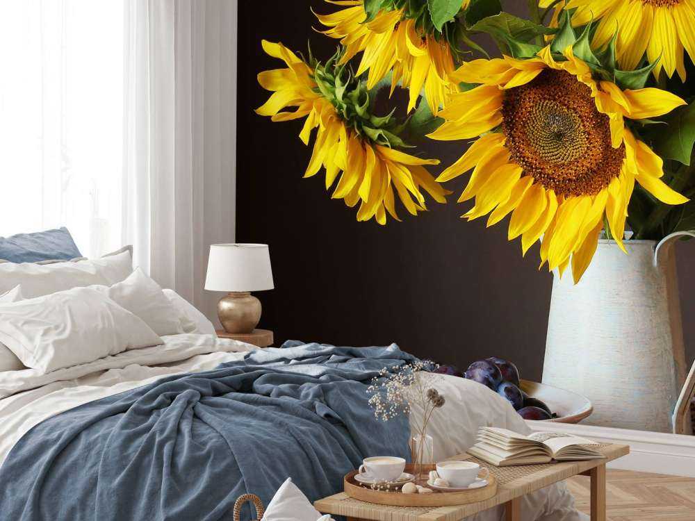 Sunflowers and berries