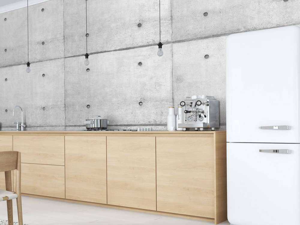 Grey concrete slabs