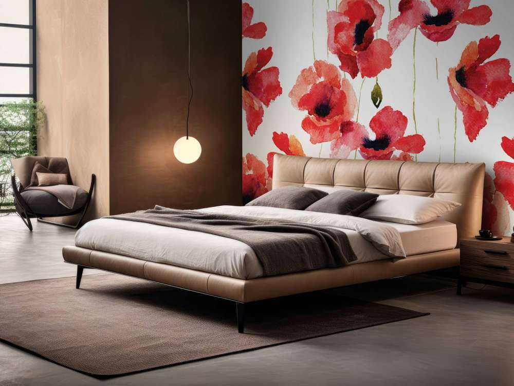 Poppies made of watercolor