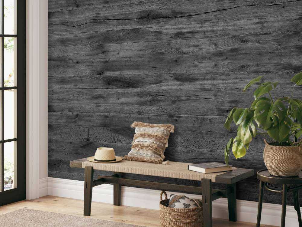 Grey wood planks