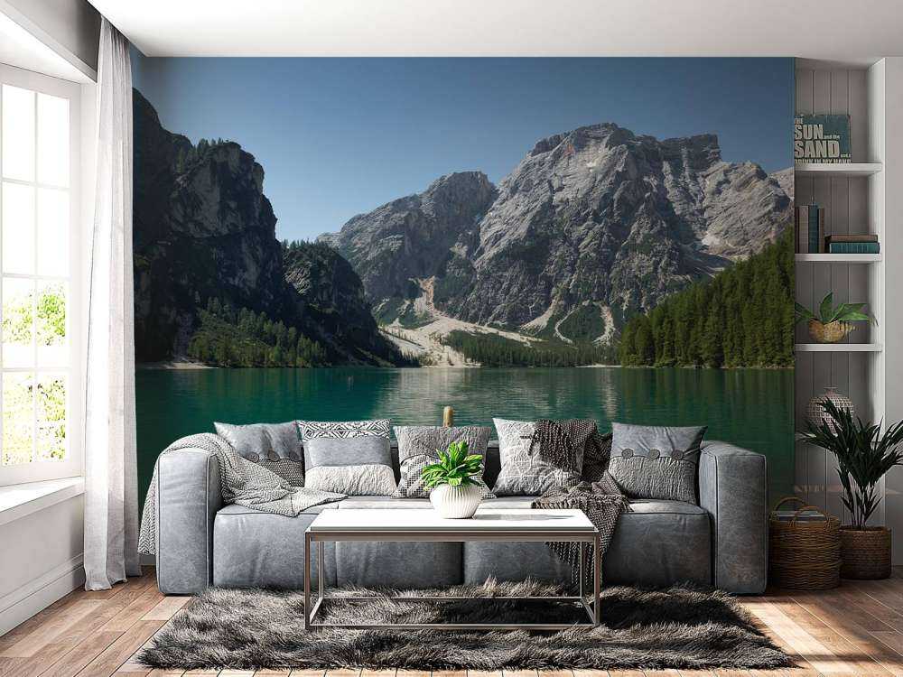 Lago di Braies from a boat