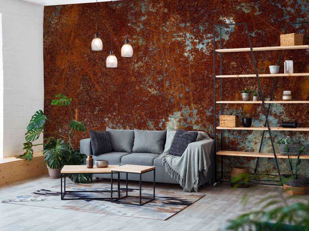 Rusty metal structure