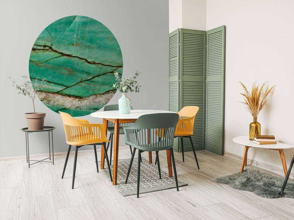 Close-up green marble