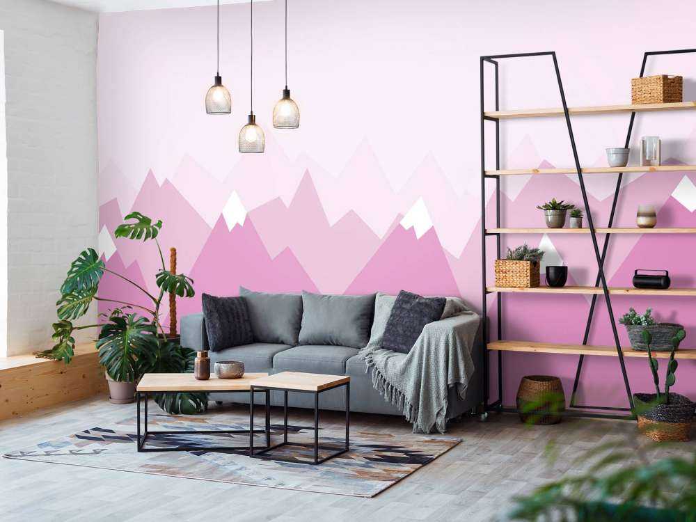 Pink mountains