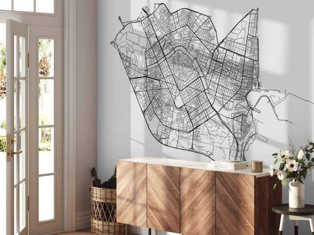 Map of Valencia, white