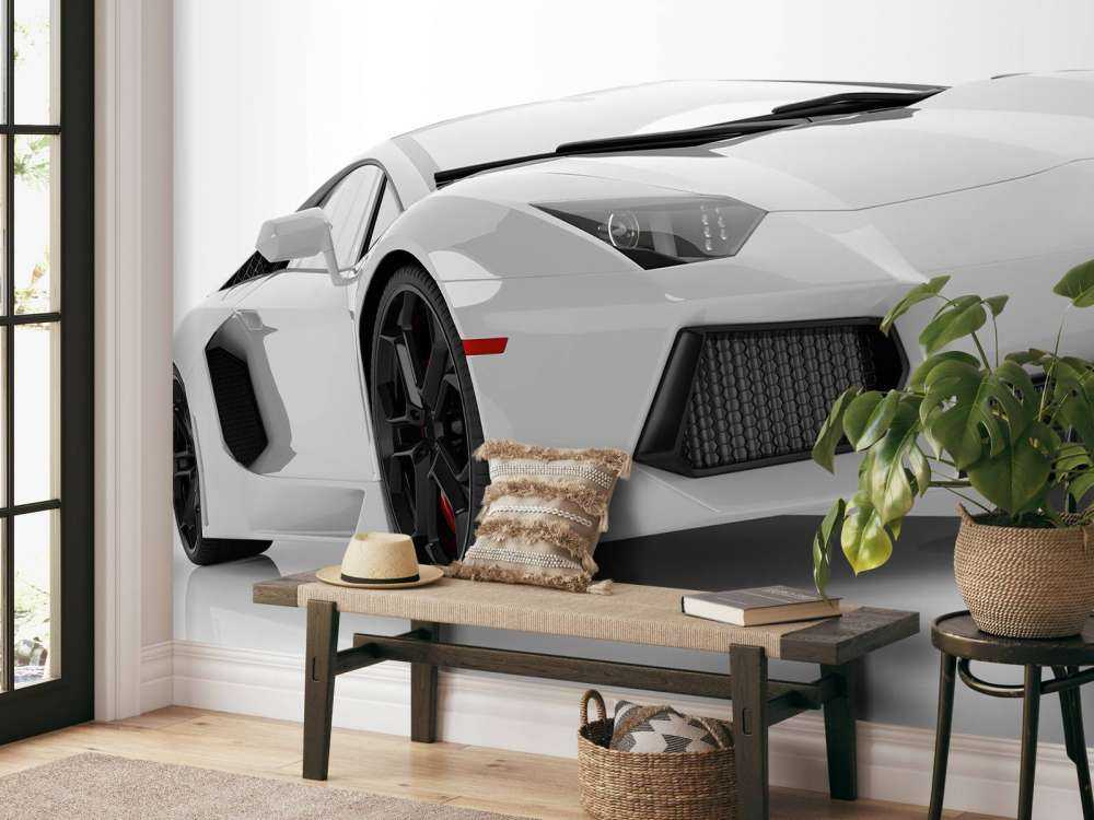 White supercar