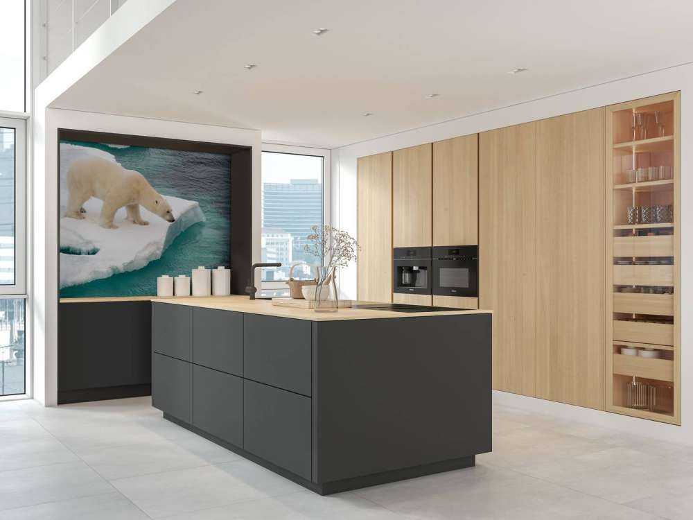 Een ijsbeer observeert de zee