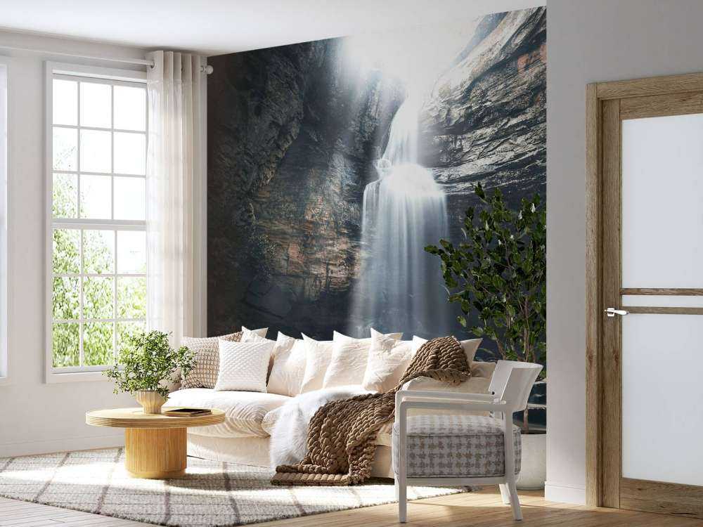 Cave with waterfall