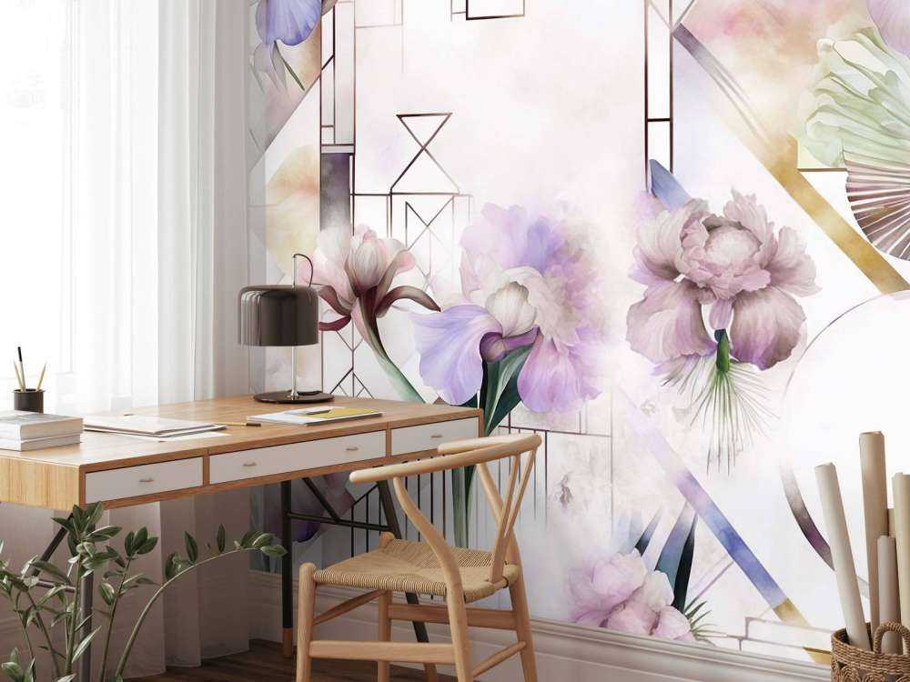 Watercolor Geometry Pink