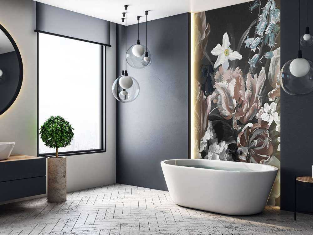 Bouquet with orange peonies