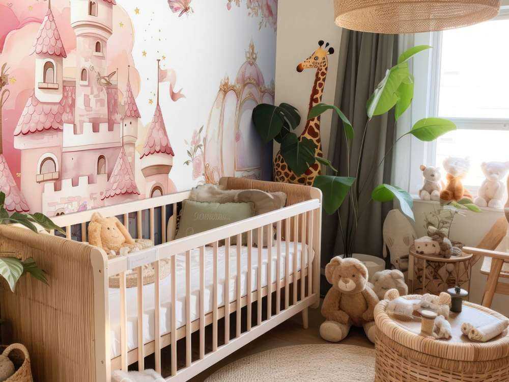 Fairy tale castle and rose carriage