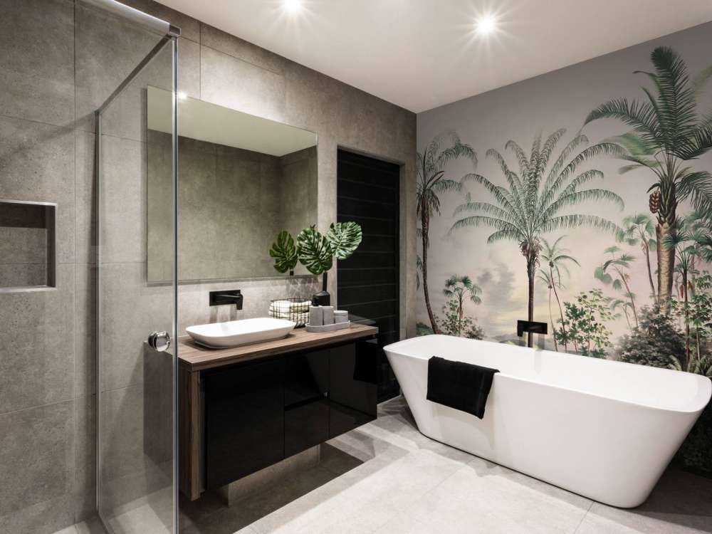 Romantic Tropics Dark Green