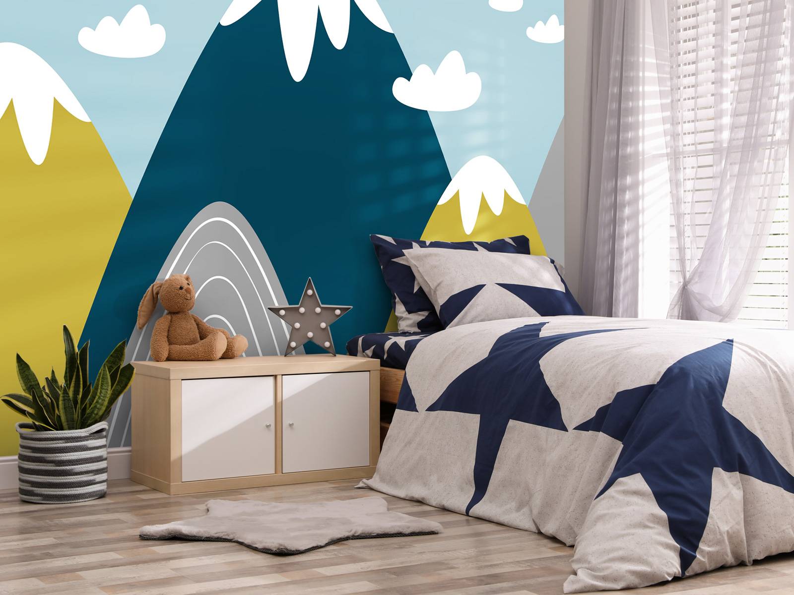 Coloured mountains